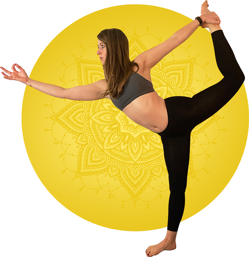 sarah elle grace busy yoga warrior